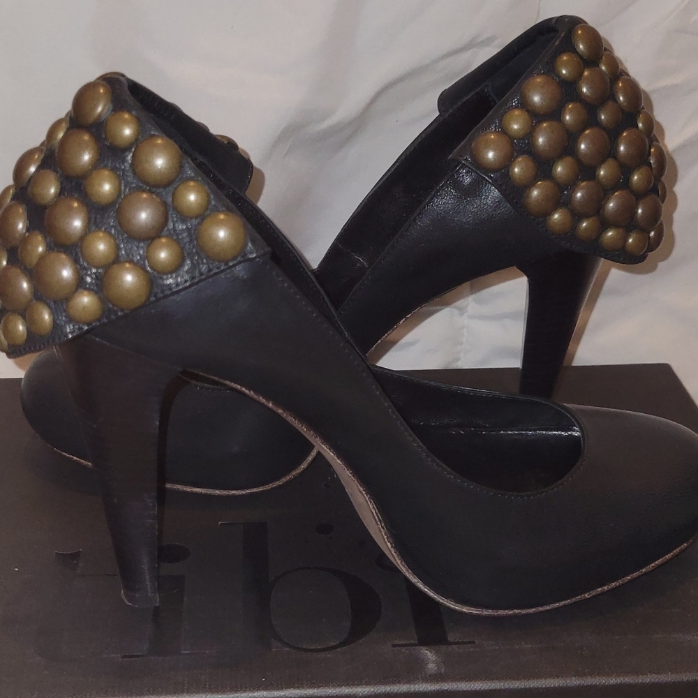 Tibi women's Tigris platform pump, size 5, black